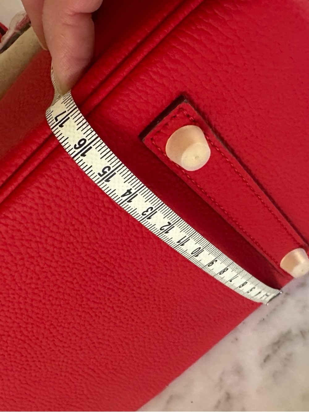 Genuine Leather Satchel Structured Top-Handle Bag BK30 with Gold Hardware - Picture 11 of 15